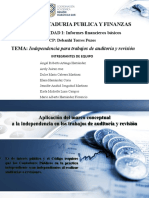 Indepencia en Trabajos de Auditoria y Revision PDF