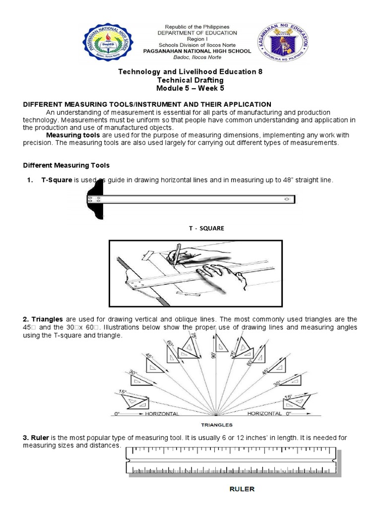 Technical DraftingModule 5 PDF Technical Drawing Triangle