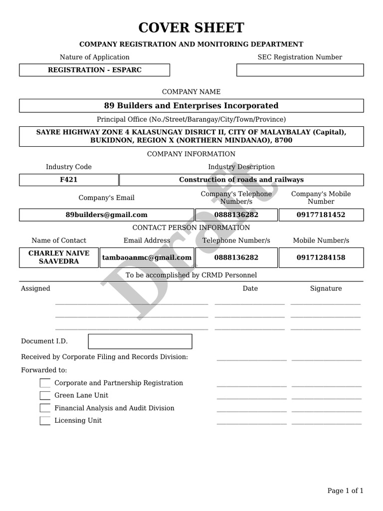 Cover Sheet | PDF | Computing | Business