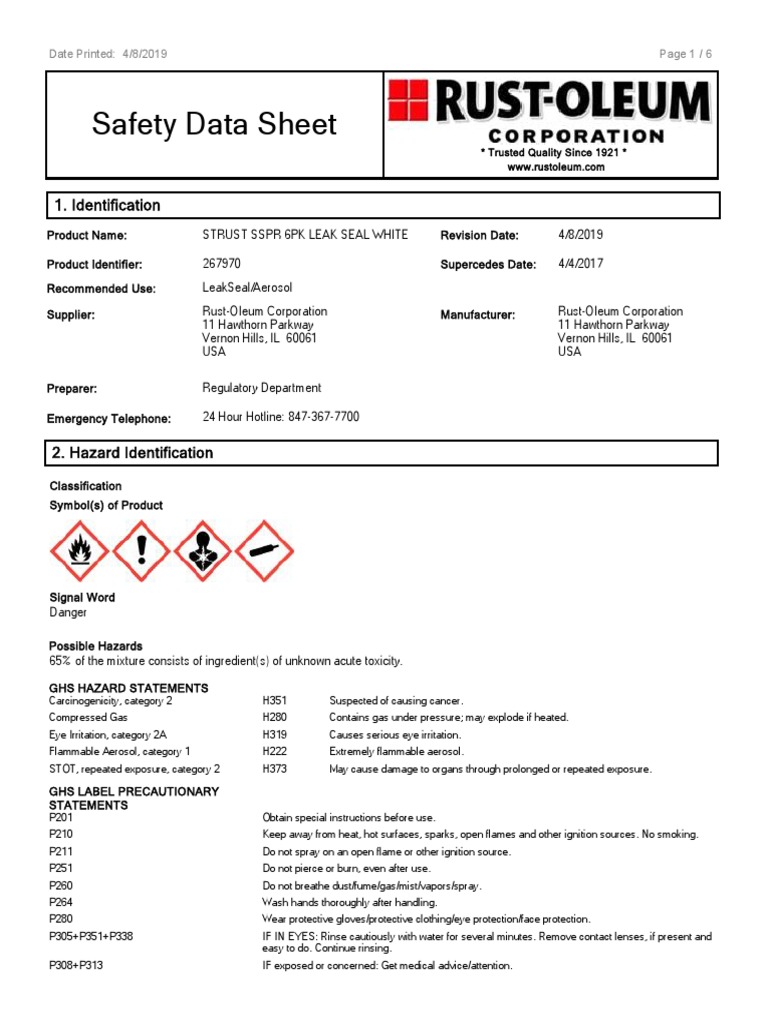 Safety Guide for LeakSeal Users | PDF | Firefighting | Water