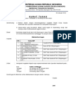 Surat Tugas RAPAT KERJA SEMARANG