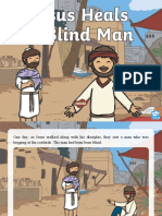 Us Re 42 Jesus Heals A Blind Man Powerpoint - Ver - 3