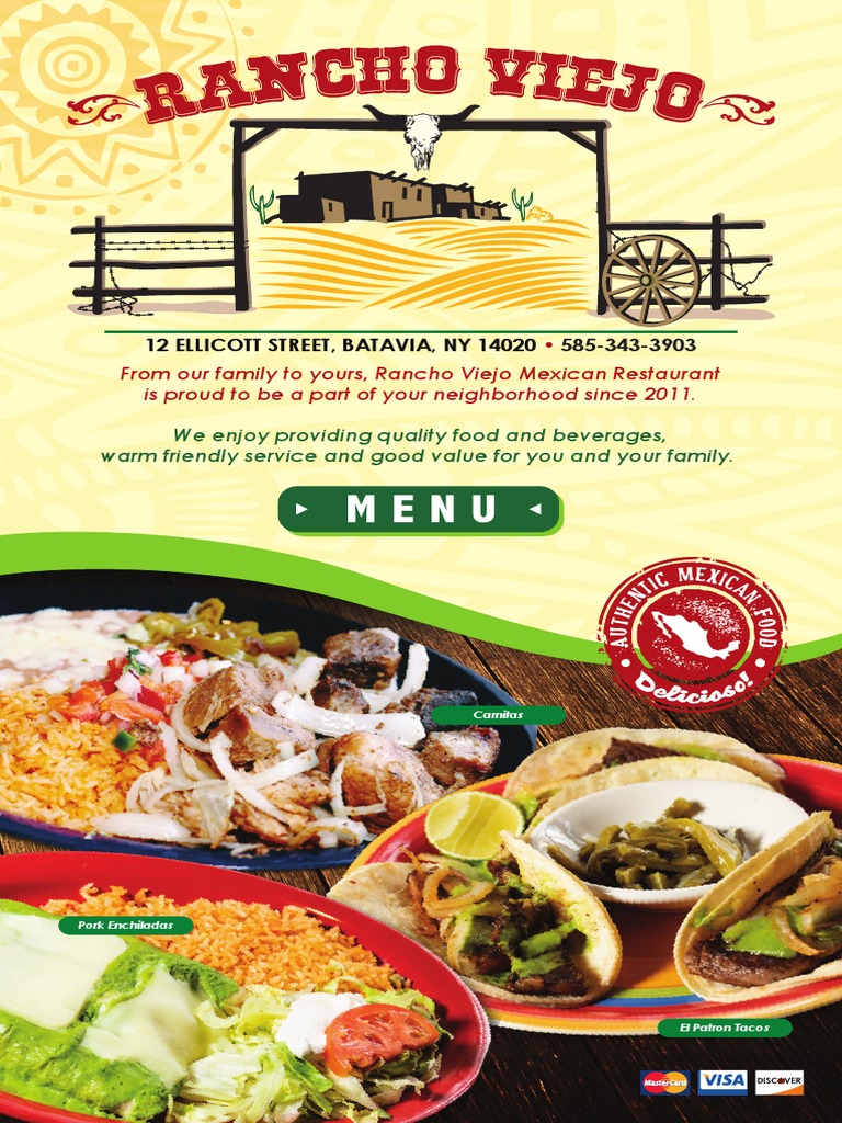 Lunch Specials and Menu Options from Rancho Viejo Mexican Restaurant in ...