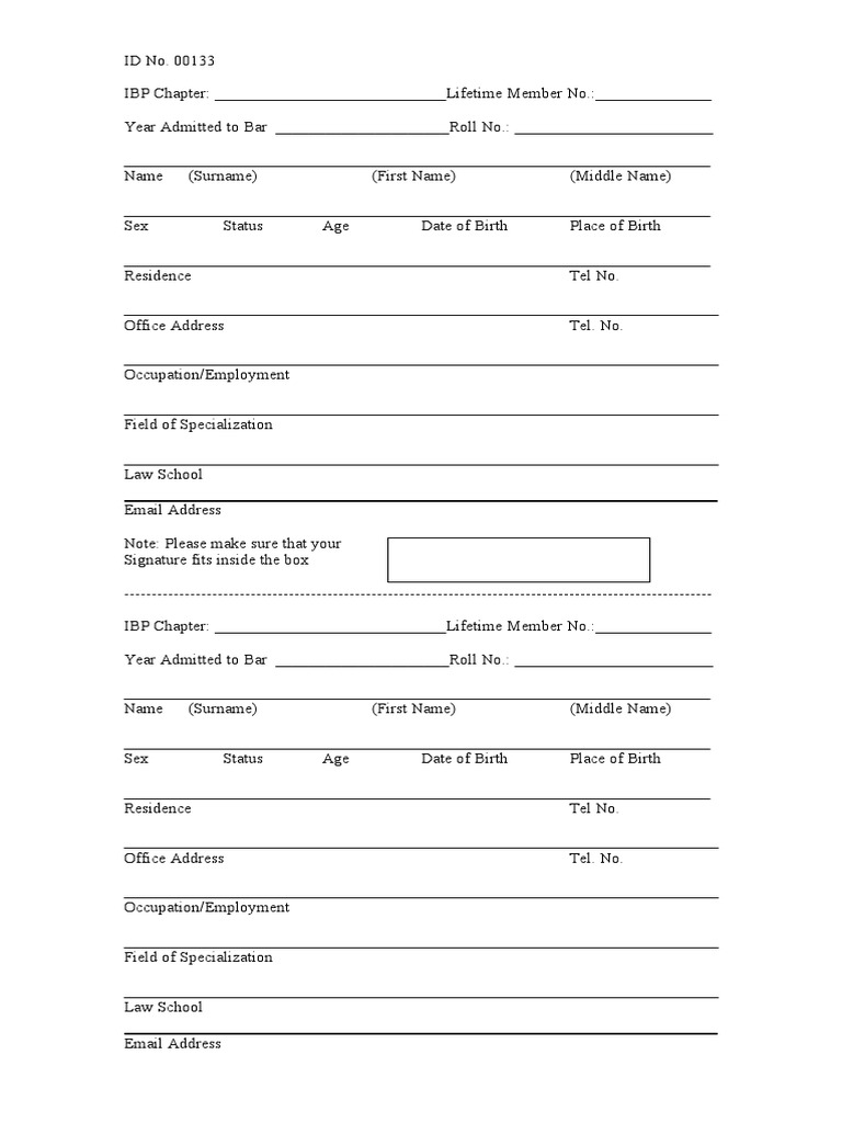 Form ID PDF