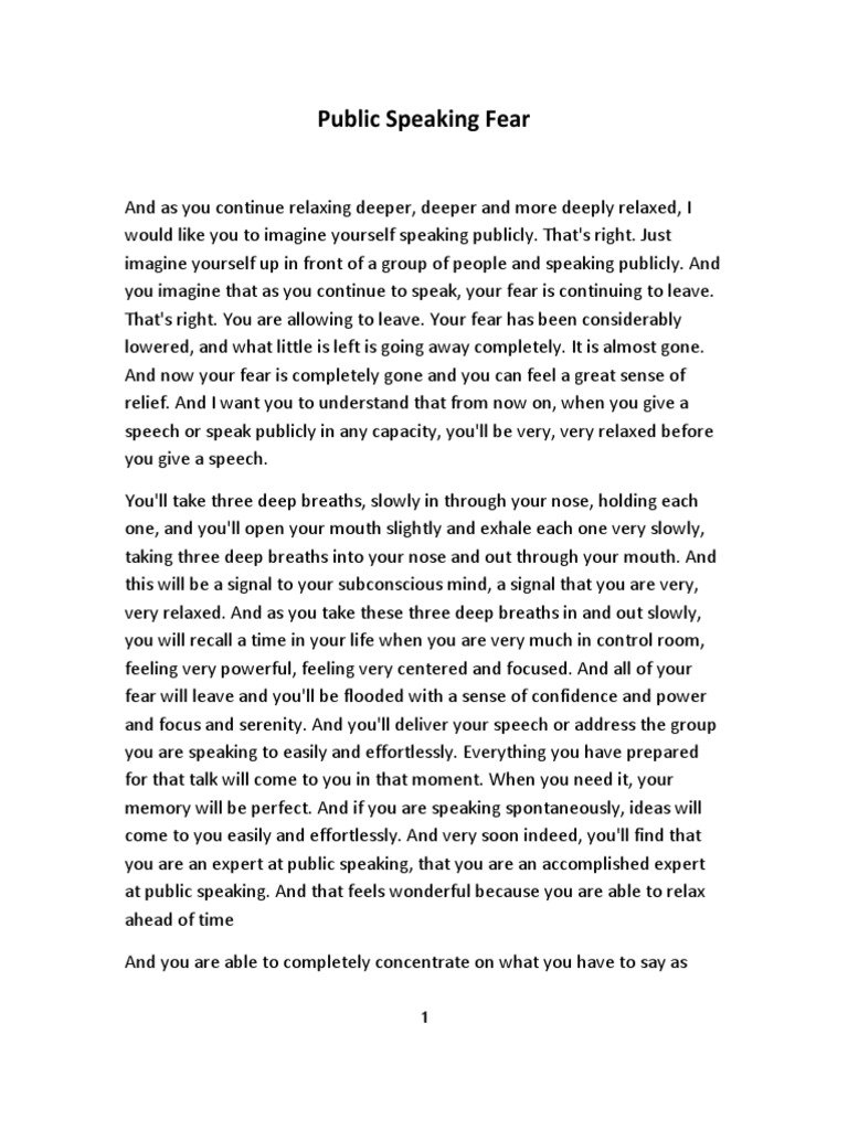 Public Speaking Script | Download Free PDF | Public Speaking | Breathing