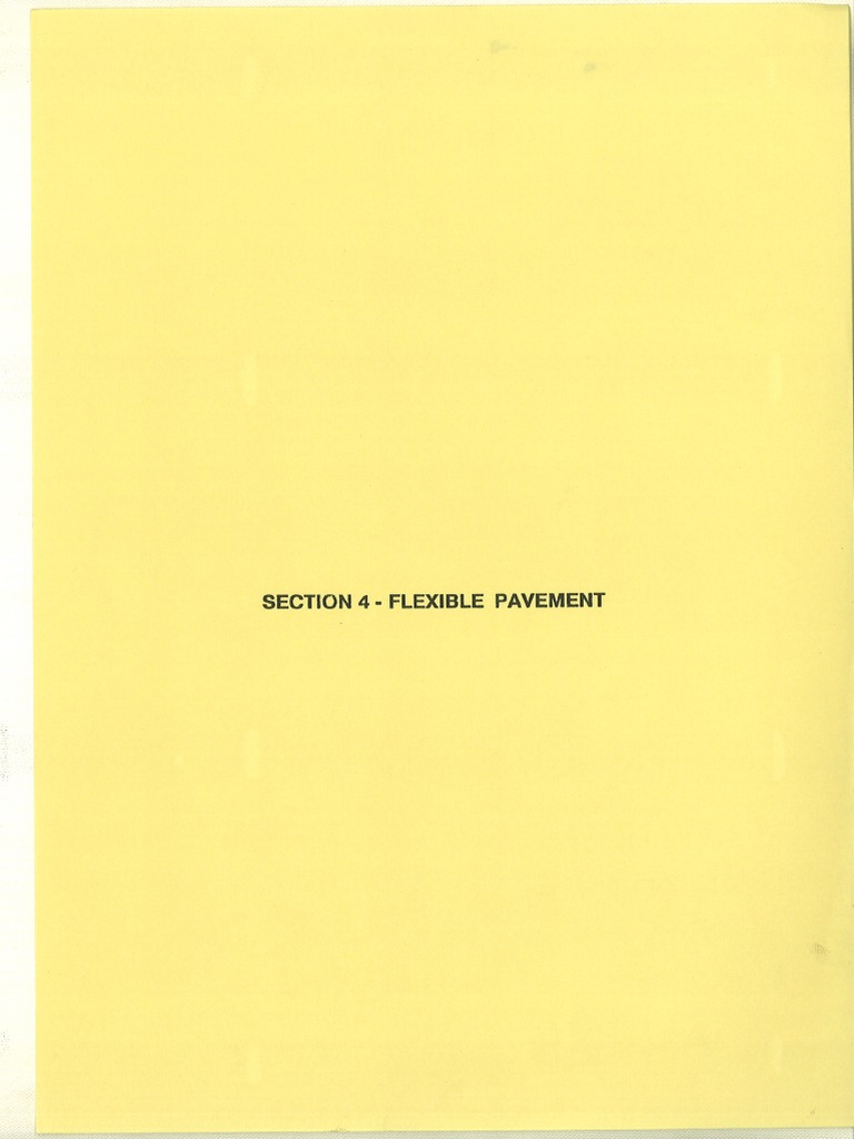 JKR-SPJ-1988 Section 4 - Flexible Pavement | PDF