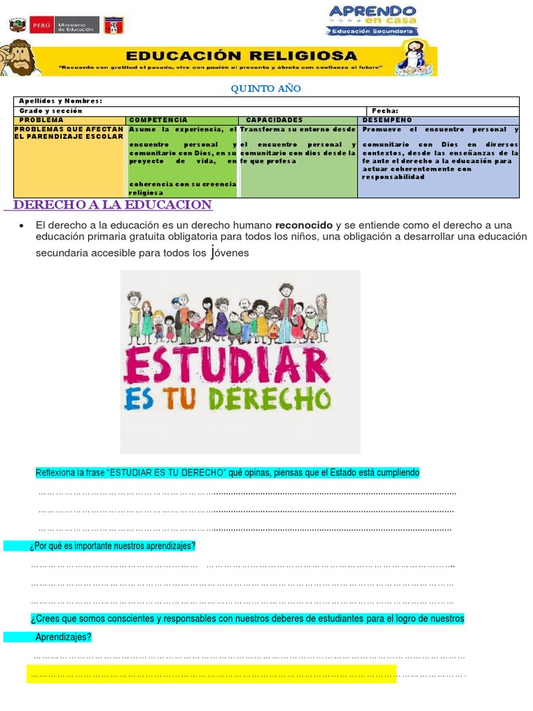Derecho a la Educación y su Importancia | PDF | Aprendizaje
