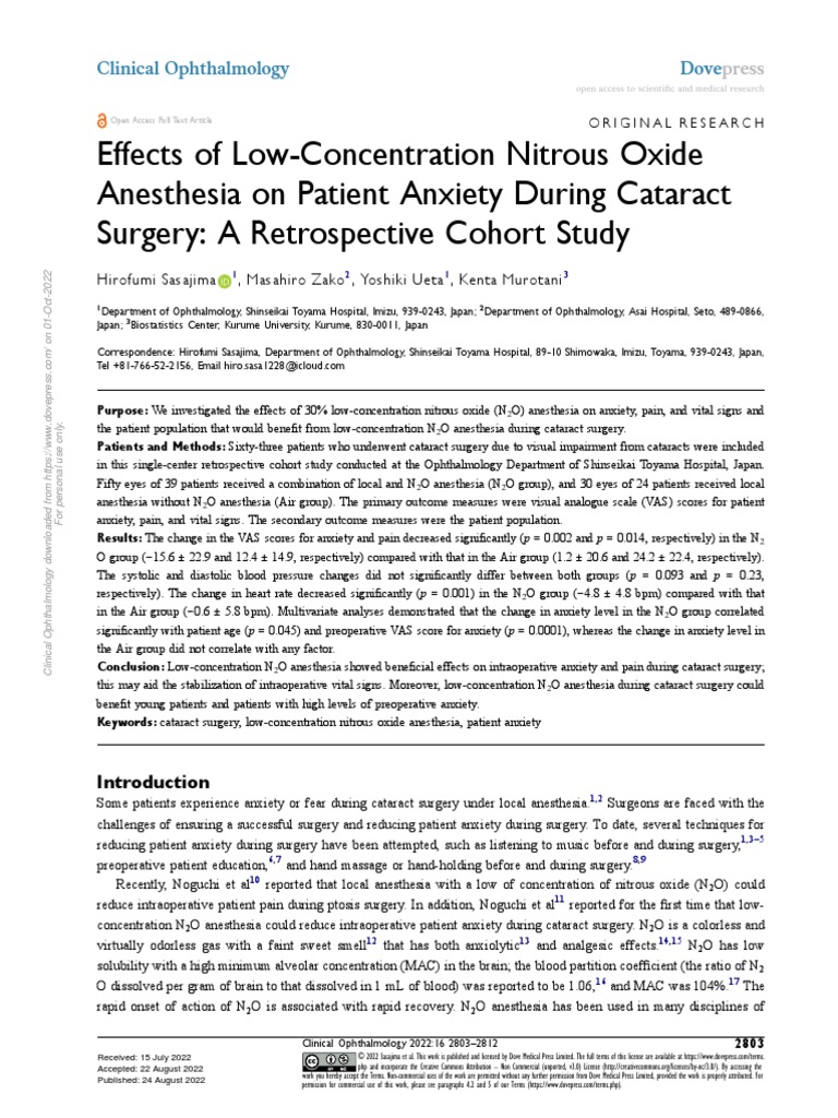 Journal 3 PDF Surgery Nitrous Oxide