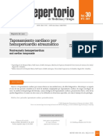 Taponamiento Cardíaco Por Hemopericardio Atraumático Hemopericardio Atraumático