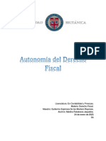 Autonomía Del Derecho Fiscal