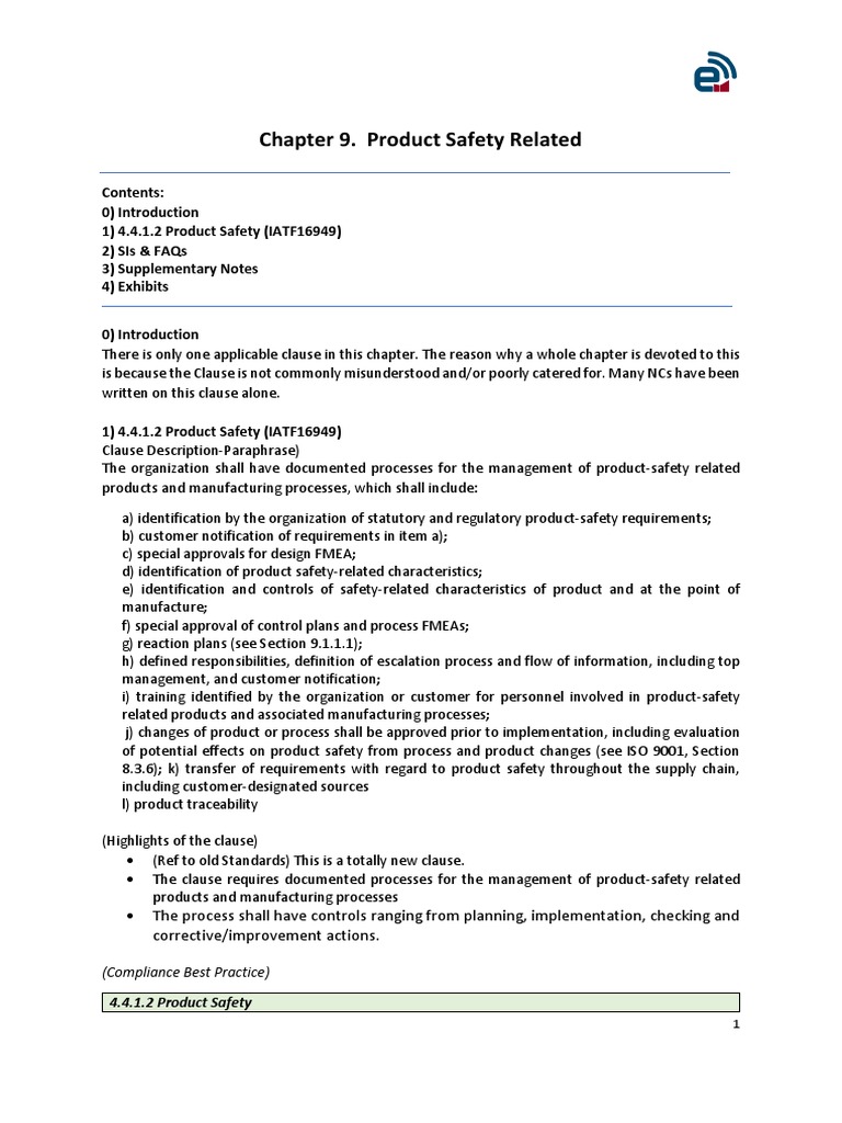 4.4.1 Product Safety PDF Business