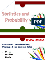 STATISTICS - AND - PROBABILITY (Measures of Central Tendencey-Grouped)