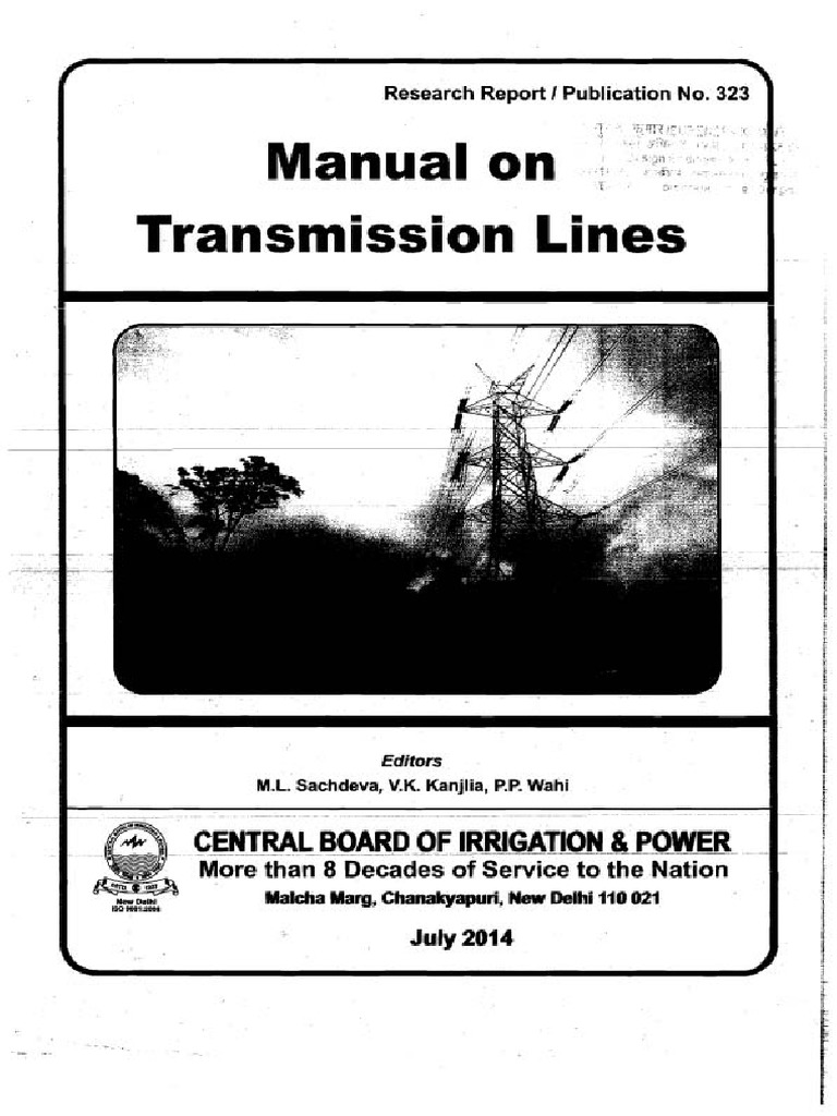 CBIP Manual 2014 | PDF | Electric Power Transmission