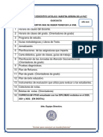 Documentos Que Debe Tener El Docente en El Portafolio de La Planificación Didáctica en El Aula 2023