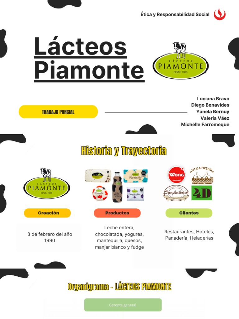 Trabajo Parcial Ética - LÁCTEOS PIAMONTE | PDF | Calidad (comercial ...