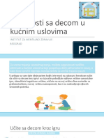 Aktivnosti Sa Decom U Kucnim Uslovima