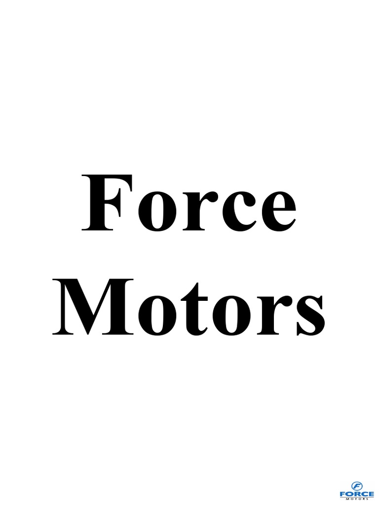 Force Motors (Case Study) | PDF