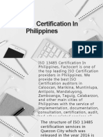 ISO 13485 Certification in Philippines - Factocert Provides Top Services