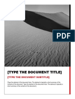 Type The Document Title