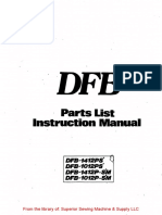 Kansai DFB-1012PS, 1412PS Instruction Manual