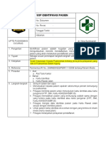 SOP Identifikasi Pasien