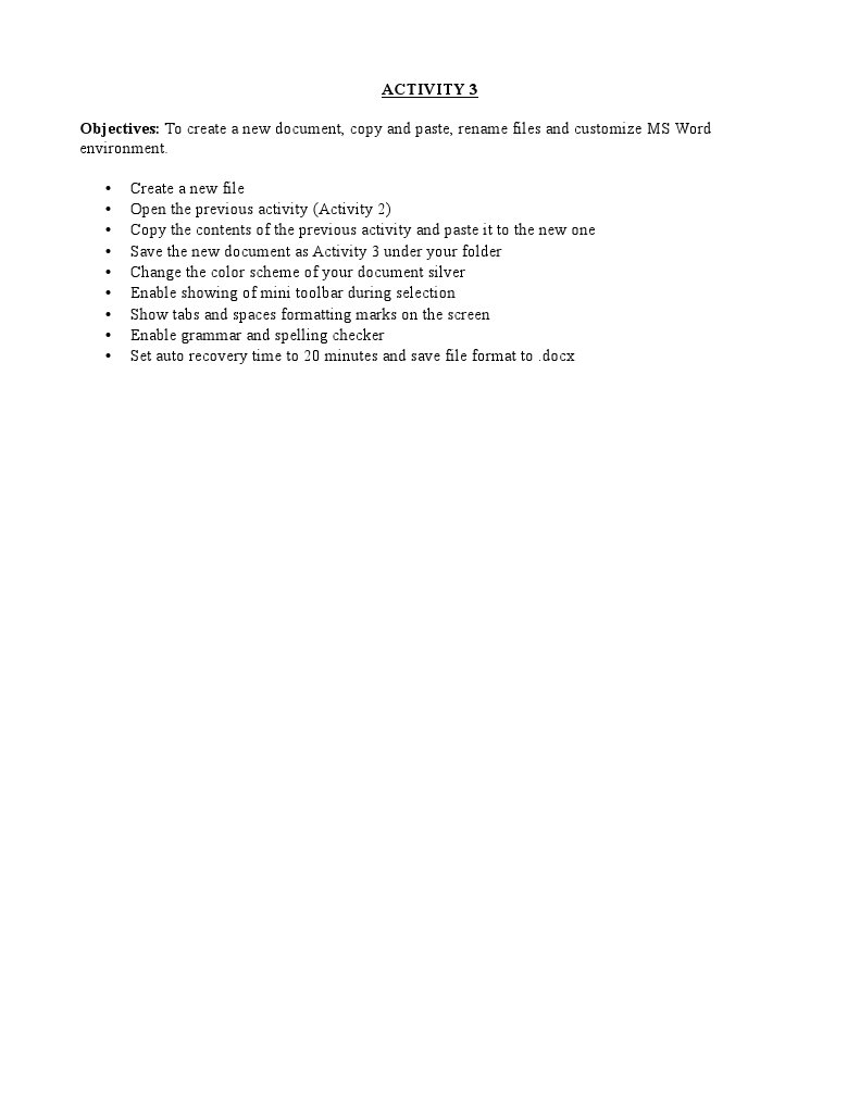 MS Word Document Creation Guide | PDF