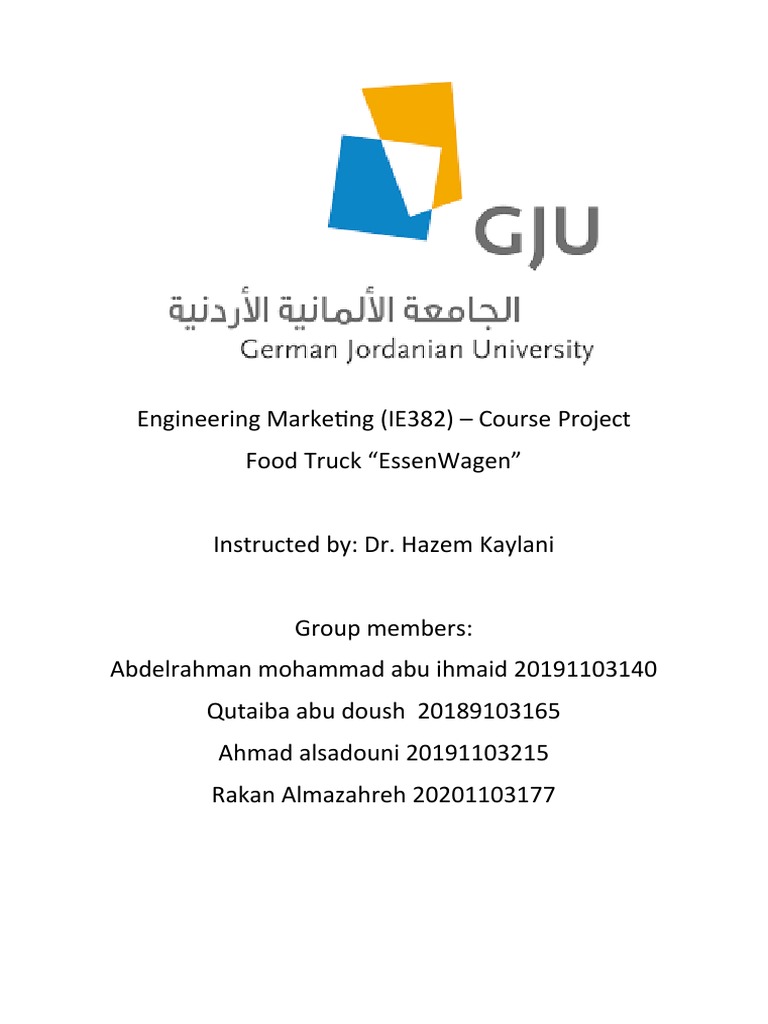 Marketing a New Food Truck Concept Segmenting, Targeting, and