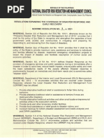 NDRRMC Resolution No 09 S 2021