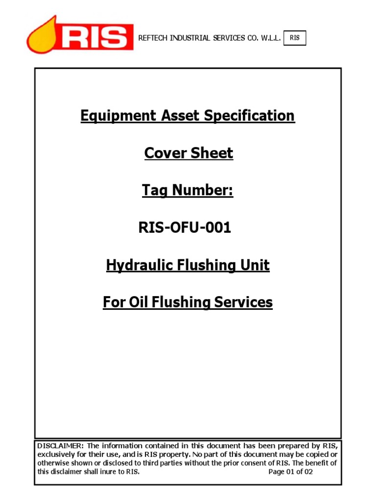 Oil Flushing Unit PDF