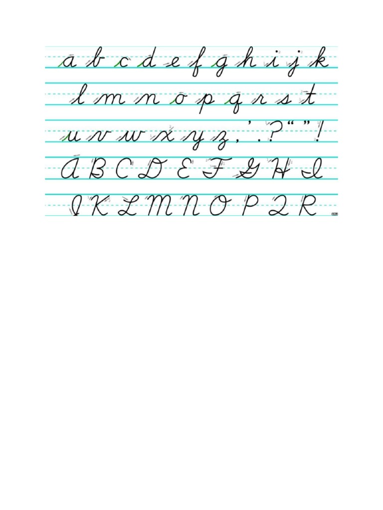 Alphabet Cursive | PDF