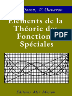 Nikiforov, Ouvarov - Elements de La Théorie Des Fonctions Spéciales - Mir - 1976