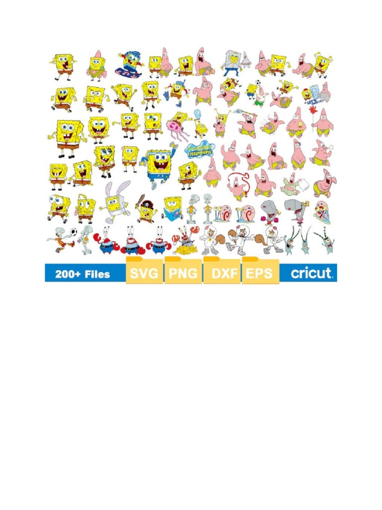 Spongebob Stickers PDF