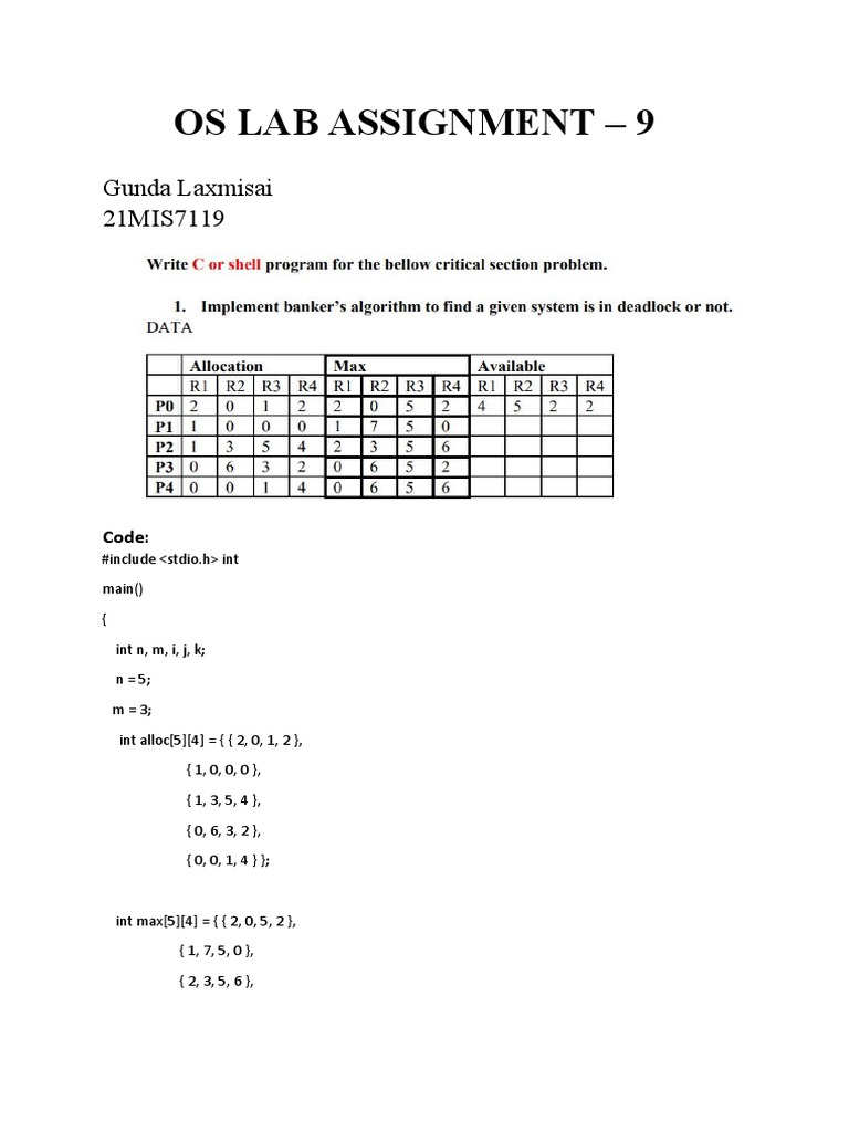 Os Lab - 9 | PDF