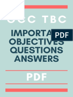 GCC TBC: Important Objectives Questions Answers