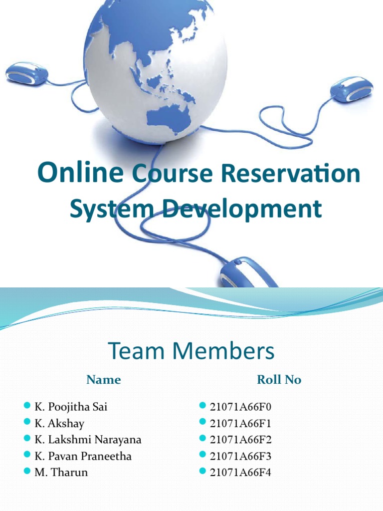 Online Course Reservation System Mini Project