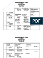 Beaconhouse SOW Mathematics GCE First Term Trigonometry Statistics