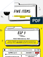 Villanueva - BVE III-12 - Five Items