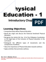 Physical Education - 1: Introductory Chapter