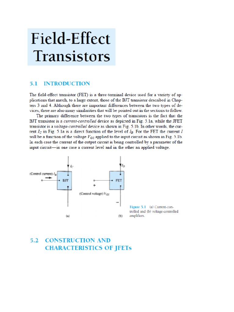 JFET Operation PDF