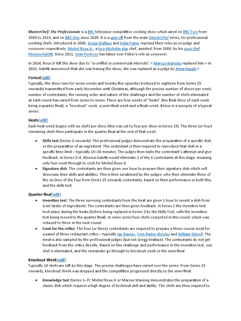 Masterchef | PDF