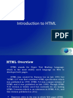 Lecture 11 - Introduction To HTML