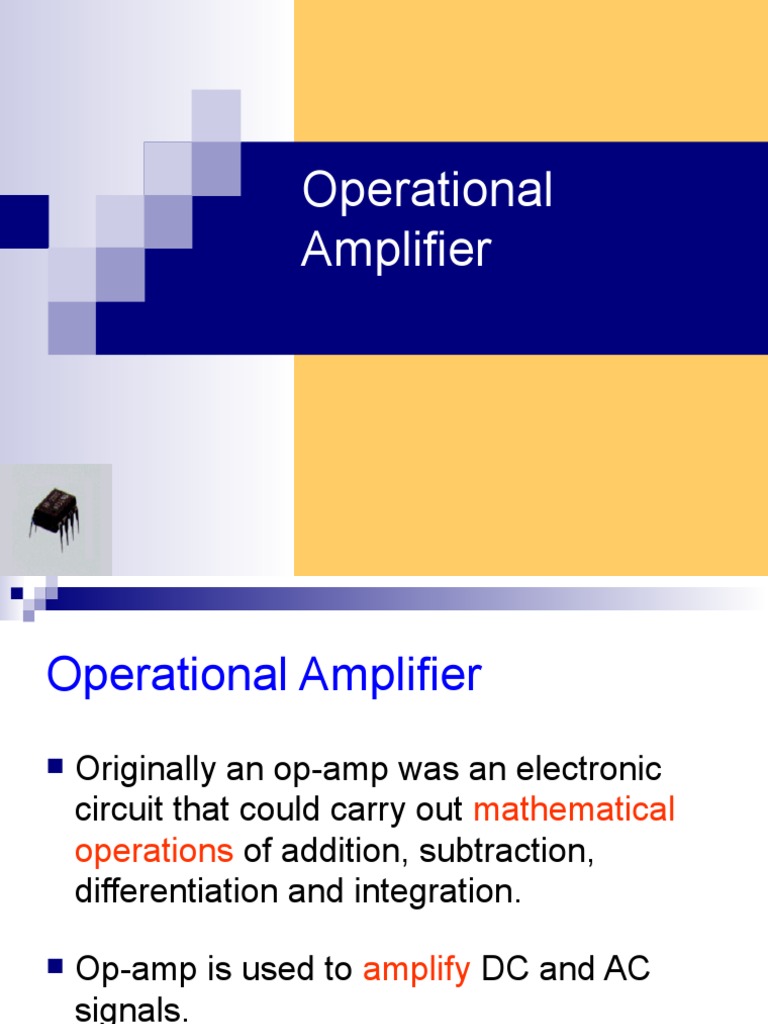 Lecture 1 - Operational Amplifiers | PDF | Operational Amplifier