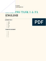 Learning Task 1 & Formative Assesment in English
