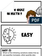 Review Quiz Math 9