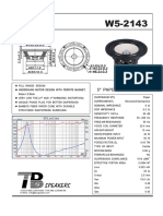 5" Paper Full Range: Underhung Motor Design With Ferrite Magnet, Xmax 2.5mm 2 3
