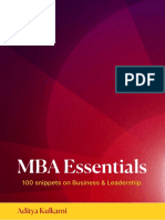 MBA Essentials