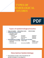 Types of Epidemiological Studies