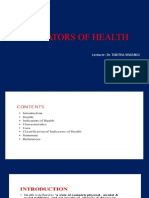 Indicators of Health