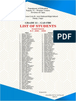 Class Schedule SY.2021-2022 Second Sem