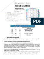 Expresión génica y desciframiento del código genético